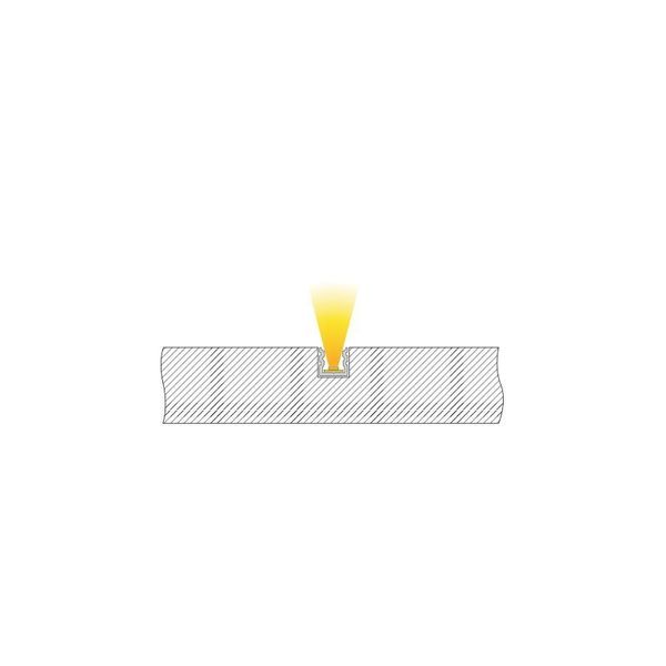 Deko-Light U-Profil hoch AU-02-05 für 5 - 5,7mm LED Stripes, Alu, Silber-matt, eloxiert,1m 970180