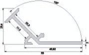 Deko-Light Winkel-Profil 135° AV-02-20 für 22 mm LED Stripes, Aluminium, eloxiert,2m 970470