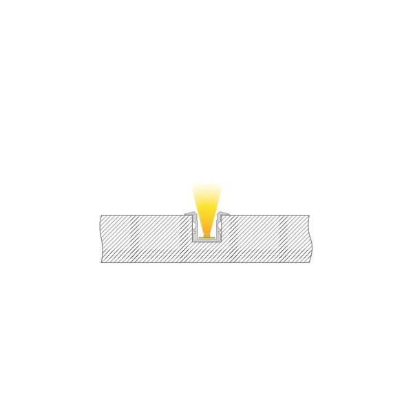 Deko-Light T-Profil hoch ET-02-08 für 8 - 9,3mm LED Stripes, Alu, Silber-matt, eloxiert,1m 975100