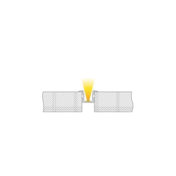 Deko-Light T-Profil hoch ET-02-08 für 8 - 9,3mm LED Stripes, Alu, Silber-matt, eloxiert,1m 975100