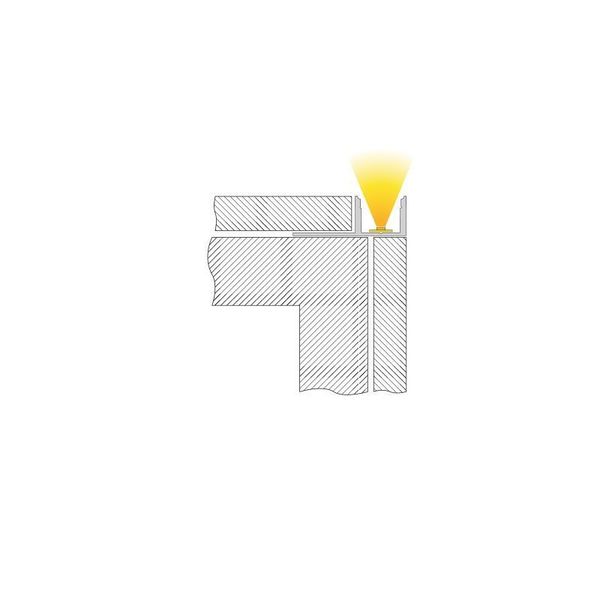 Deko-Light Fliesen-Profil EL-03-12 für 12 - 13,3mm LED Stripes, Alu, Silber, eloxiert, 1250mm 975360