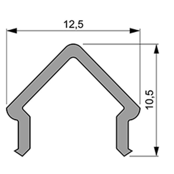 Deko-Light Abdeckung E-01-08, milchig 40% Transmission, 1m 985504