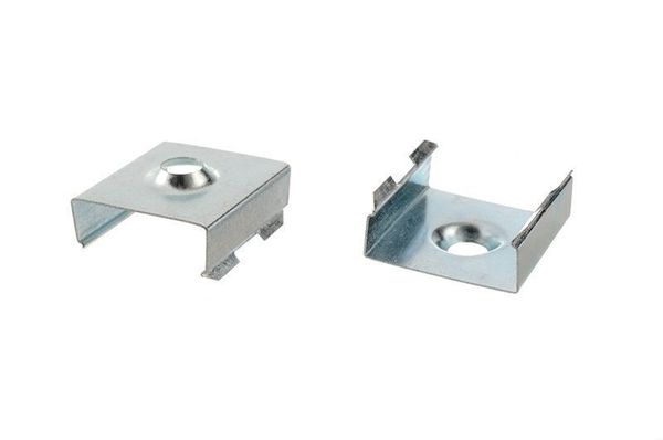 Deko-Light 2er Set Halteklammern für AU-12, Metall, 20mm 987006