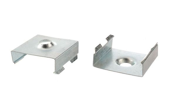 Deko-Light 2er Set Halteklammern für AU-15, Metall, 20mm 987008