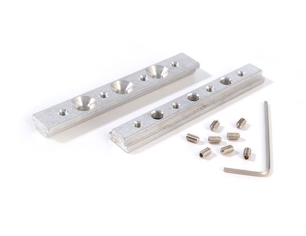 Deko-Light Universal Nutenstein / Längsverbinder Set 2 Stk, Alu, Silber, 80mm 987020