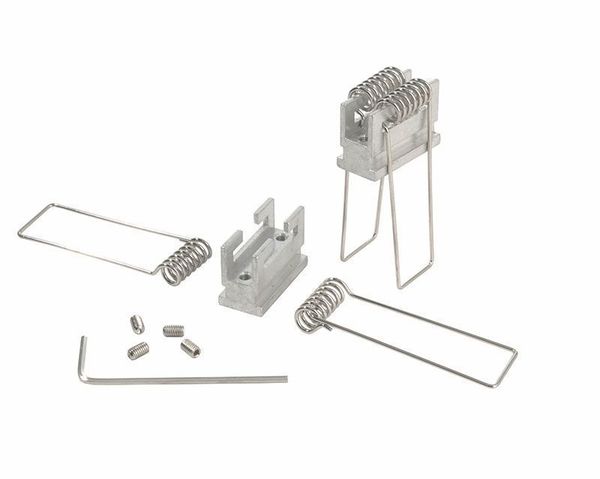 Deko-Light Nutenstein mit Spannfedern Set 2 Stk, Alu, Silber, 25mm 987040
