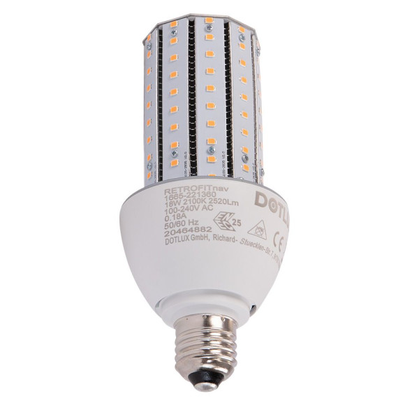 Dotlux 1665-221360 LED-Strassenlampe RETROFITnav E27 18W 2100K