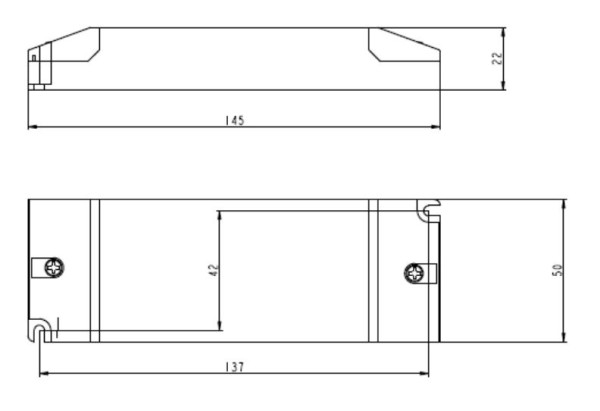 Dotlux 5028-24 LED-Netzteil CV 24V 120W 0,5-5A dimmbar Phasenabschnitt/-anschnitt IP20