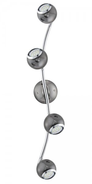 Eglo LED Deckenleuchte Bimeda GU10 4x3W L:64cm nickel-schwarz