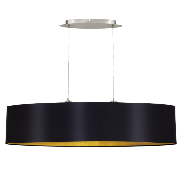 Eglo Pendelleuchte Maserlo 100cm 2xE27 schwarz-gold