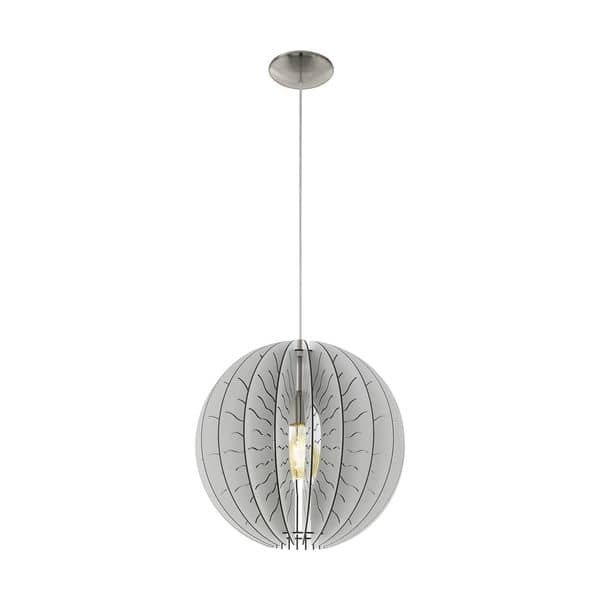 Eglo 32821 Fabessa Hängeleuchte E27 nickel weiss