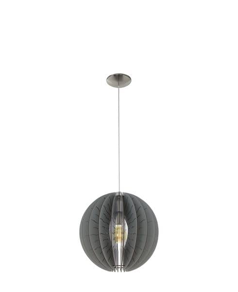 Eglo 32822 Fabessa Hängeleuchte E27 nickel grau