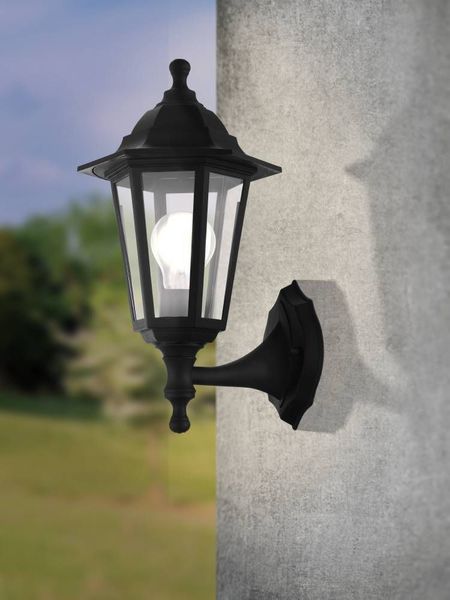 Eglo 33776 DUANERA E27 Außen-Wand-/Deckenleuchte Schwarz IP44