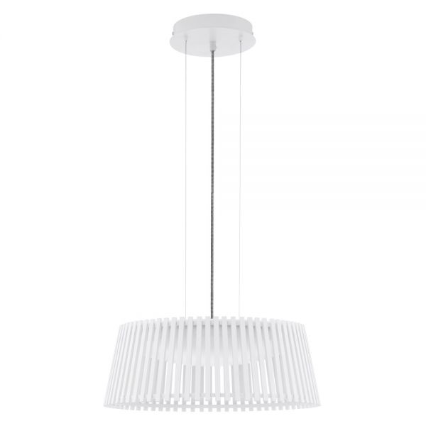 Eglo LED Hängeleuchte Roverato 18W Holz weiss/schwarz