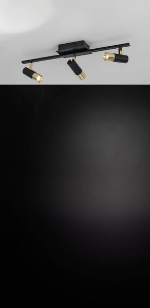 EGLO 39146 TOMARES LED Spot-Leuchte schwarz messing 3x5W 3000K warmweiss