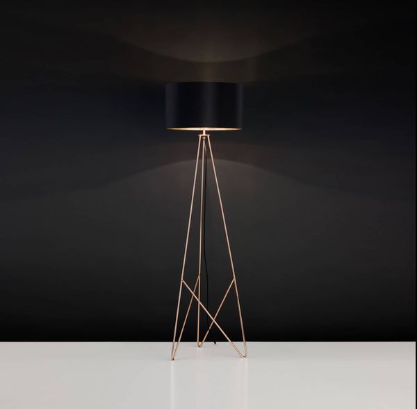 EGLO 39229 CAMPORALE Stehleuchte schwarz kupfer E27