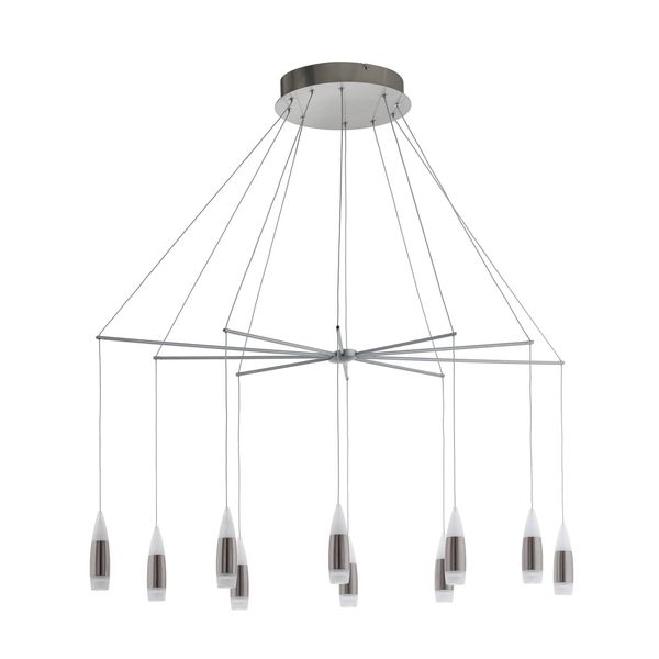 EGLO 39327 SANTIGA LED Pendelleuchte nickel-matt 20x3.2W 3000K warmweiss