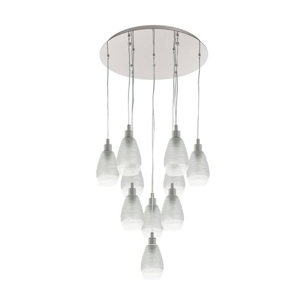 EGLO 39503 SIRACUSA Hängeleuchte klar 10xE27