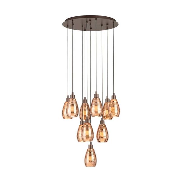 EGLO 39509 SIRACUSA Hängeleuchte kupferfarben 10xE27