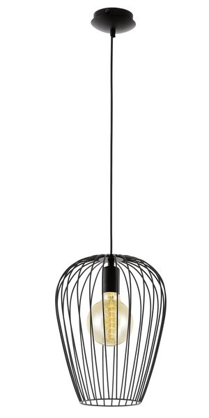 Eglo 49472 Newtown Hängeleuchte E27 Stahl schwarz