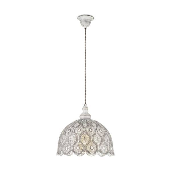 Eglo 49717 Talbot 2 Pendelleuchte E27 weiss antik