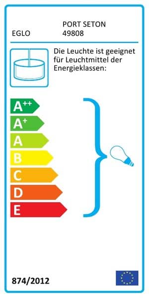 Eglo 49808 Port Seton Pendelleuchte 3x E27 antik braun