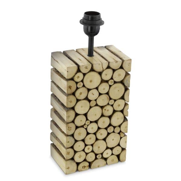 Eglo 49833 Ribadeo Tischleuchte Holz E27 braun