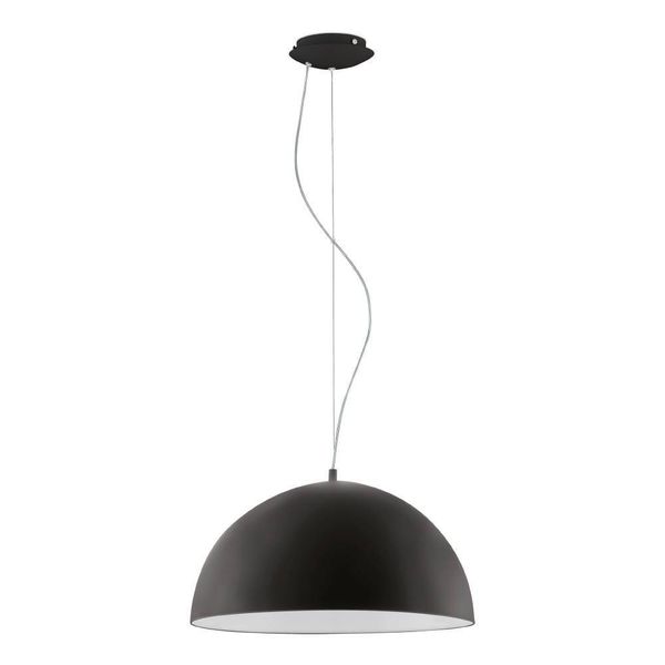 Eglo 61308 GAETANO LED Pendelleuchte 18W Ø380mm Schwarz Weiss Warmweiss