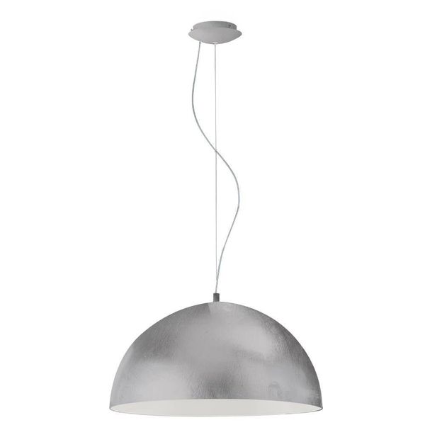 Eglo 61312 GAETANO LED Pendelleuchte 24W Ø530mm Silber Weiss Warmweiss