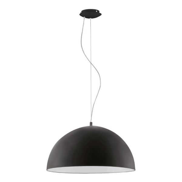 Eglo 61314 GAETANO LED Pendelleuchte 24W Ø530mm Schwarz Weiss Warmweiss