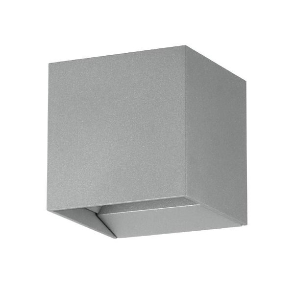 Eglo 61923 CALPINO PRO LED Außen-Wandleuchte 2x3,3W Silber Warmweiss IP54