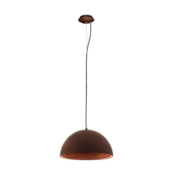 Eglo 61979 PANDERAS E27 Pendelleuchte Ø500mm Braun, Kupfer