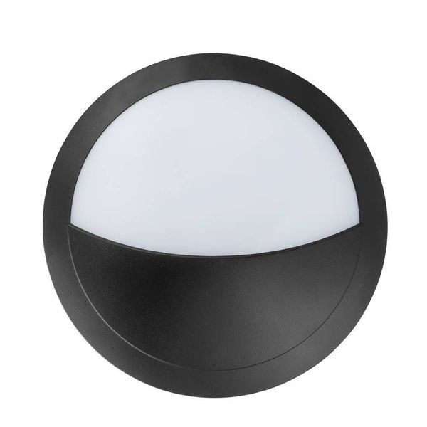 Eglo 62216 BELLARIA LED Außen-Wandleuchte 6W Ø300mm Schwarz Weiss Warmweiss IP66