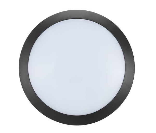 Eglo 62223 BELLARIA LED Außen-Wandleuchte 10,8W Ø300mm Schwarz Weiss Neutralweiss IP66