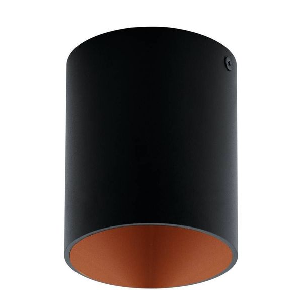 Eglo 62251 POLASSO PRO GU10 Anbauspots+Anbauleuchten Ø100mm Schwarz, Kupfer