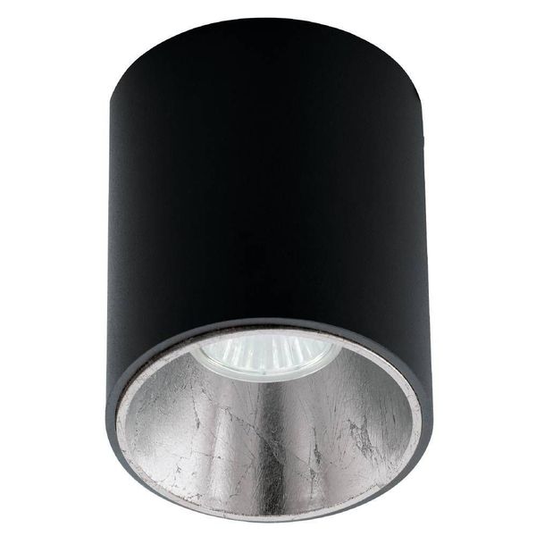 Eglo 62253 POLASSO PRO GU10 Anbauspots+Anbauleuchten Ø100mm Schwarz, Silber