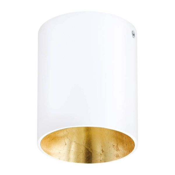 Eglo 62255 POLASSO PRO GU10 Anbauspots+Anbauleuchten Ø100mm Weiss, Gold