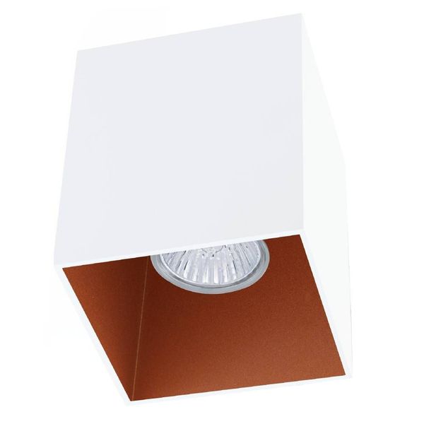 Eglo 62261 POLASSO PRO GU10 Anbauspots+Anbauleuchten 100x100mm Weiss, Kupfer