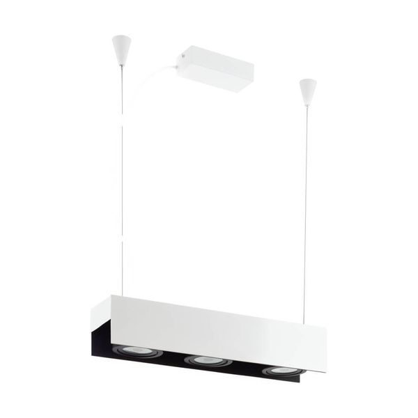 Eglo 62958 VIDAGO PRO LED Hängeleuchte 3x9W 670x130mm Weiss, Schwarz Neutralweiss Dimmbar