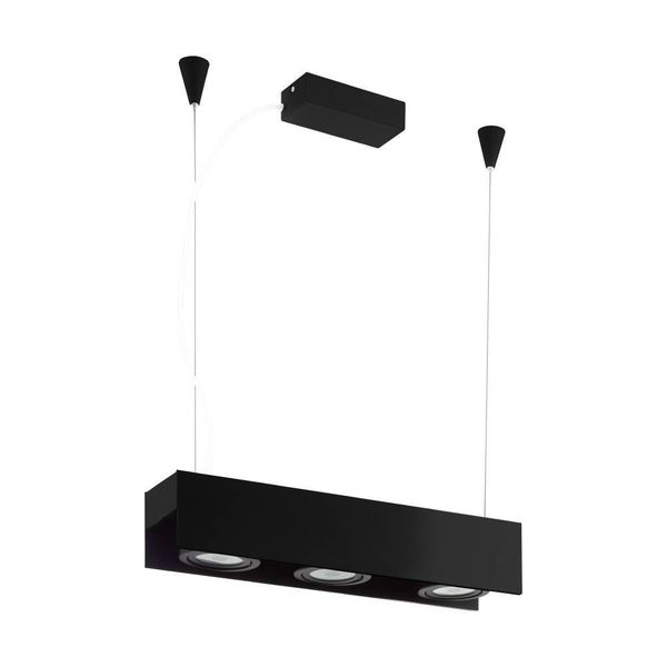 Eglo 62965 VIDAGO PRO LED Hängeleuchte 3x9W 670x130mm Schwarz Neutralweiss Dimmbar
