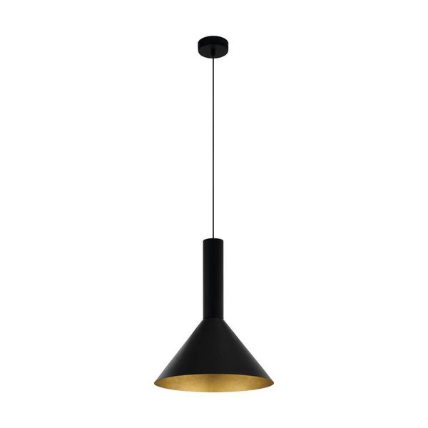 Eglo 62994 CANALELLO E27 Pendelleuchte Ø240mm Schwarz, Gold