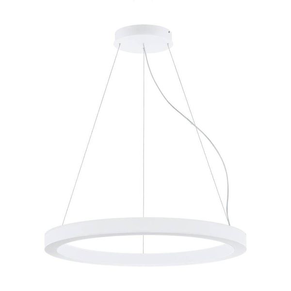 Eglo 63047 PASTRENGO 1 LED Pendelleuchte 2x60W Ø900mm Weiss Neutralweiss Dimmbar