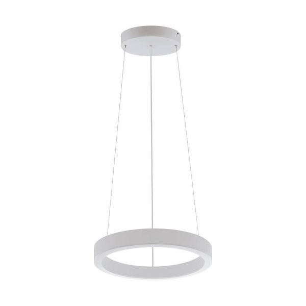 Eglo 63058 PASTRENGO 1 LED Pendelleuchte 2x30W Ø500mm Silber Weiss Warmweiss Dimmbar