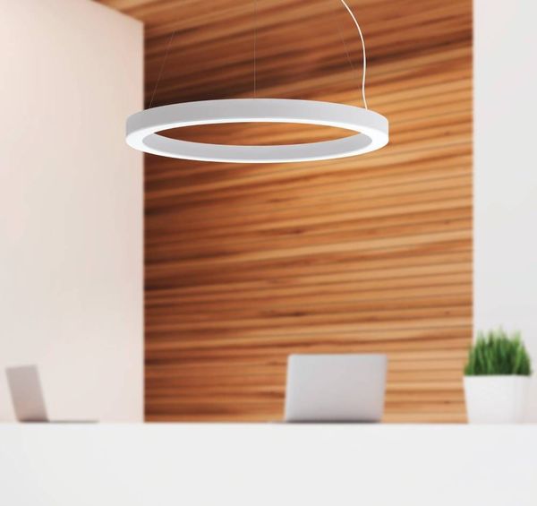 Eglo 63061 PASTRENGO 1 LED Pendelleuchte 2x60W Ø900mm Silber Weiss Warmweiss Dimmbar