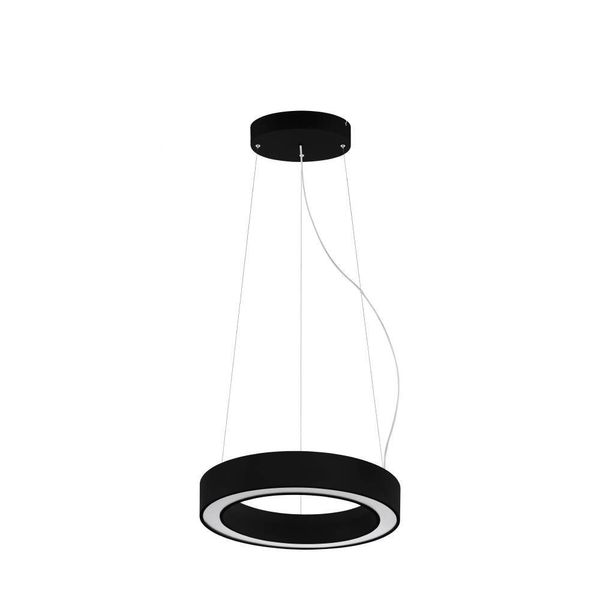 Eglo 63081 PASTRENGO 2 LED Pendelleuchte 30W Ø500mm Schwarz Weiss Neutralweiss Dimmbar