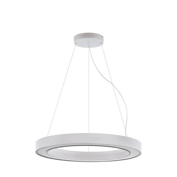 Eglo 63087 PASTRENGO 2 LED Pendelleuchte 60W Ø900mm Silber Weiss Warmweiss Dimmbar