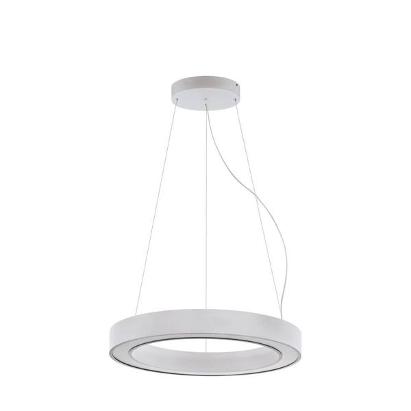 Eglo 63091 PASTRENGO 2 LED Pendelleuchte 45W Ø700mm Silber Weiss Neutralweiss Dimmbar