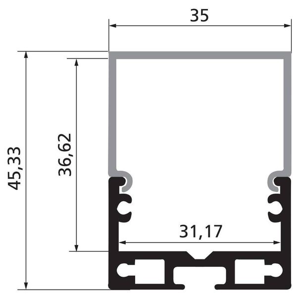 Eglo 63446 Deckenleuchte 2000x35mm Schwarz Weiss