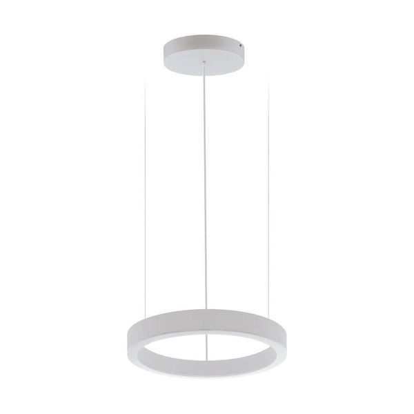 Eglo 64236 PASTRENGO 1 LED Pendelleuchte 2x30W Ø500mm Silber Weiss Warmweiss Dimmbar