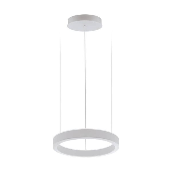 Eglo 64236 PASTRENGO 1 LED Pendelleuchte 2x30W Ø500mm Silber Weiss Warmweiss Dimmbar